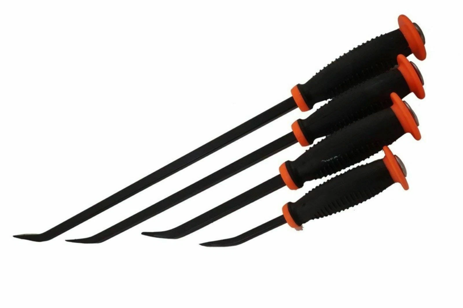 SET 4 LEVACHIODI OFFICINE MECCANICHE GOMMISTA LEVE PIEDE DI PORCO LEVA CHIODI