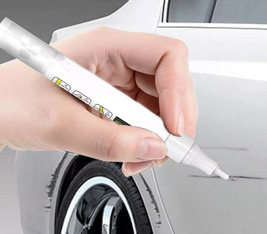 Penna Ritocco BIANCO Graffi Vernice Pennarello Carrozzeria  Auto Moto Ripara