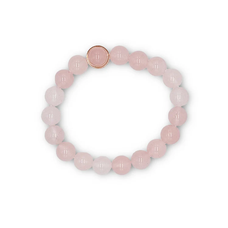 Le Origini - Bracciale Quarzo rosa 8mm