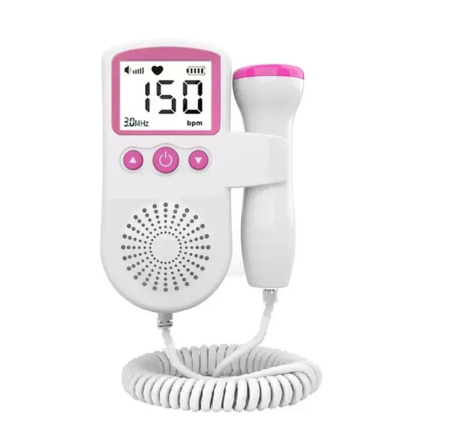 Doppler fetale Monitor Frequenza Cardiaca battito Cuore Bambino Gravidanza Mamma