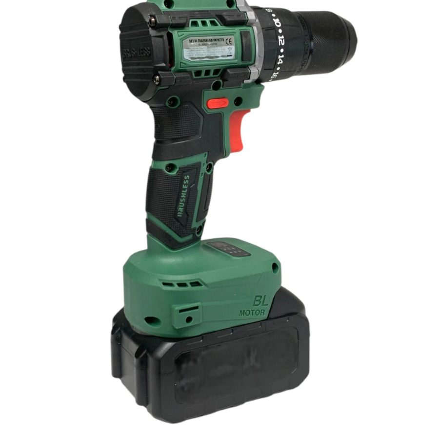 Trapano 68V Avvitatore a Percussione 2 Batterie 6000mHa Motore Brushless