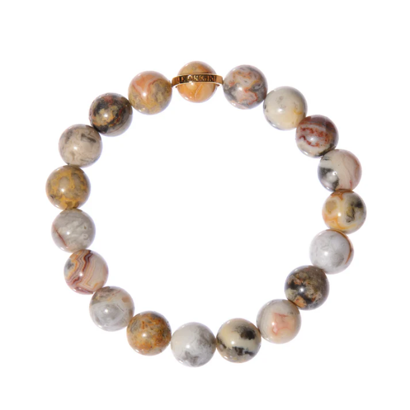 Le Origini - Bracciale Crazy Agata 8mm