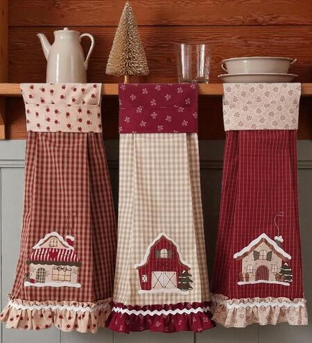 Cartamodello winter village asciughini - 3 modelli