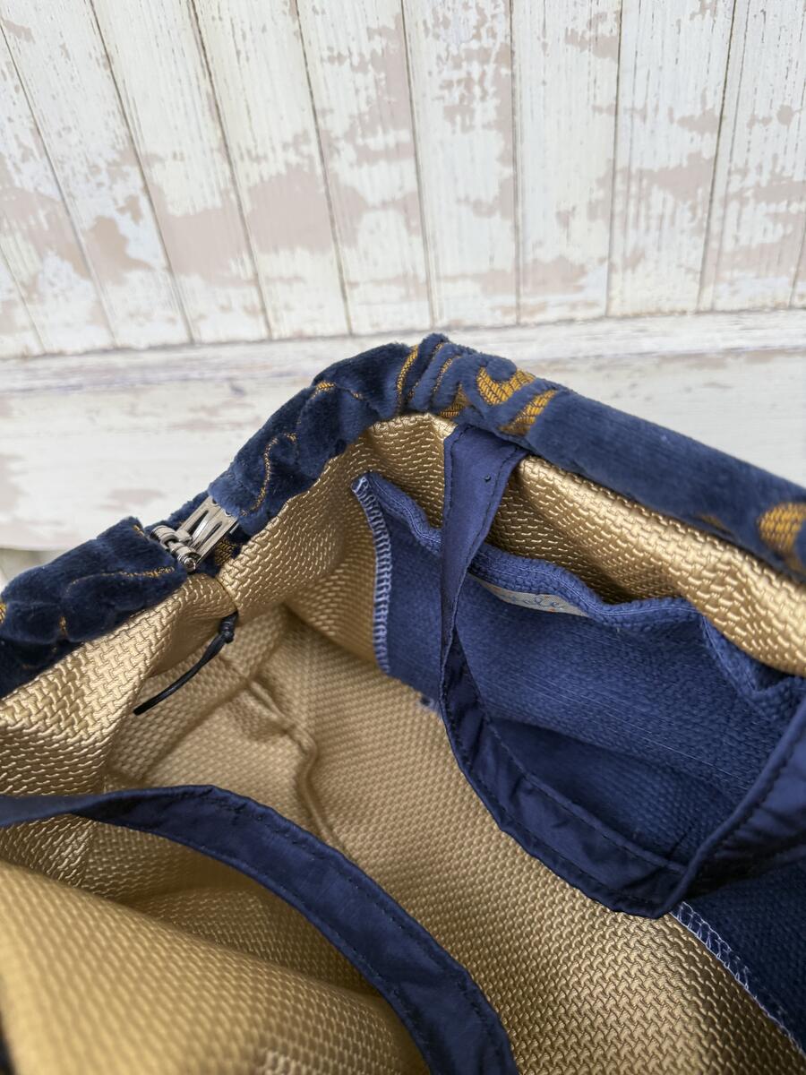 Soft bag velluto blu 