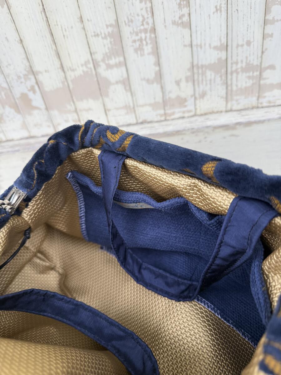 Soft bag velluto blu 