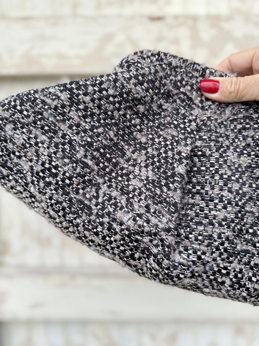 Soft bag mélange nero/grigio