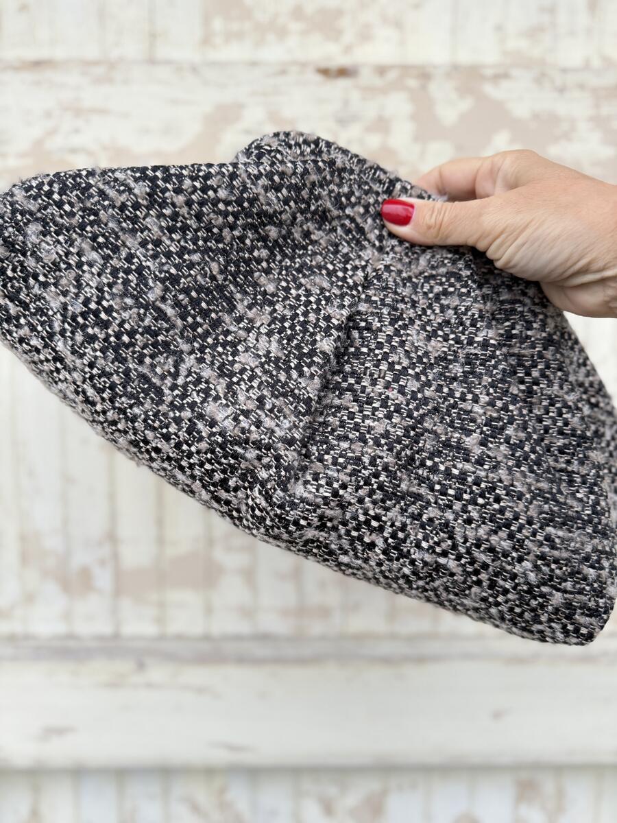 Soft bag mélange nero/grigio