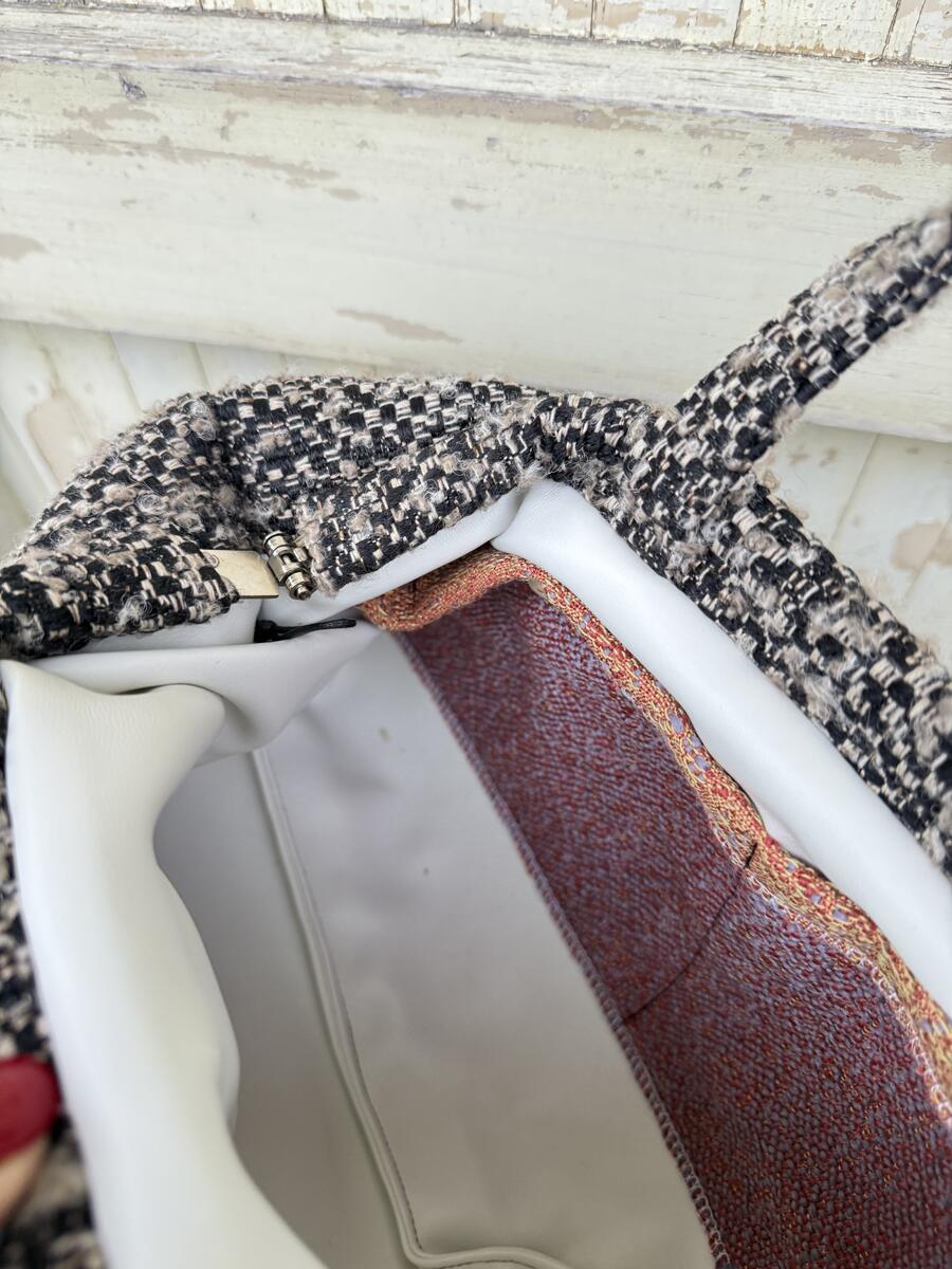 Soft bag mélange nero/grigio