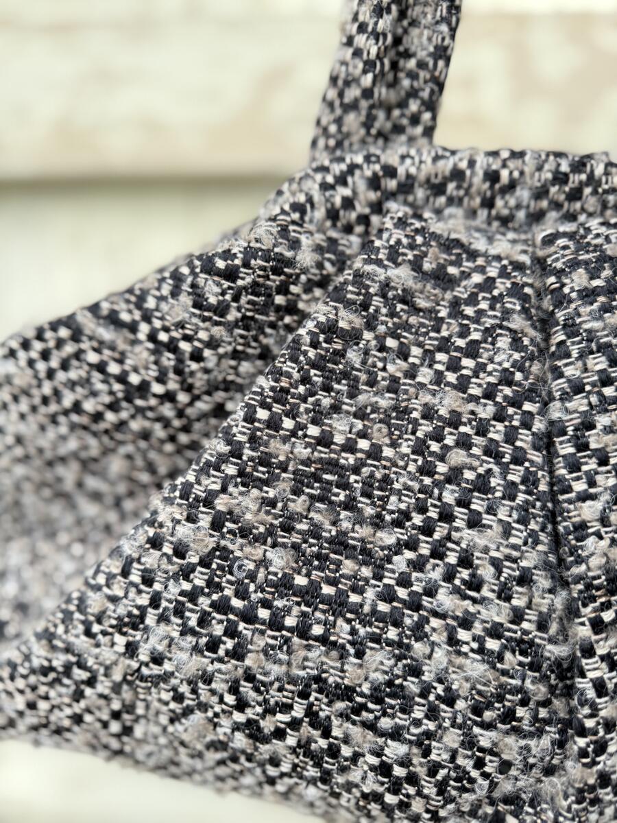 Soft bag mélange nero/grigio