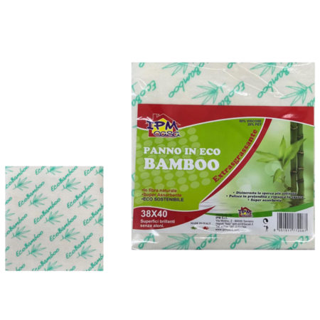 IPM CASA PANNO BAMBOO ECOLOGICO 40X38 CM (Confezione da 24 pezzi) 