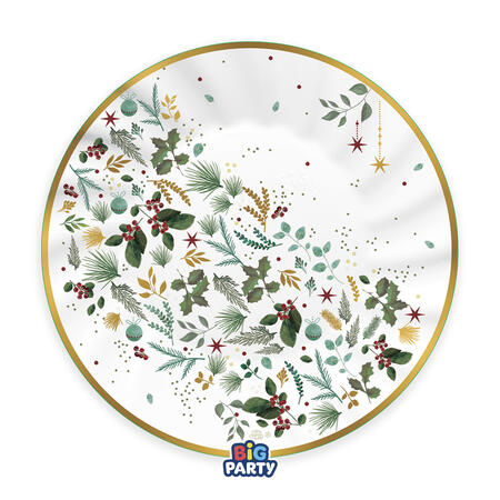 White Christmas Piatto in carta cm