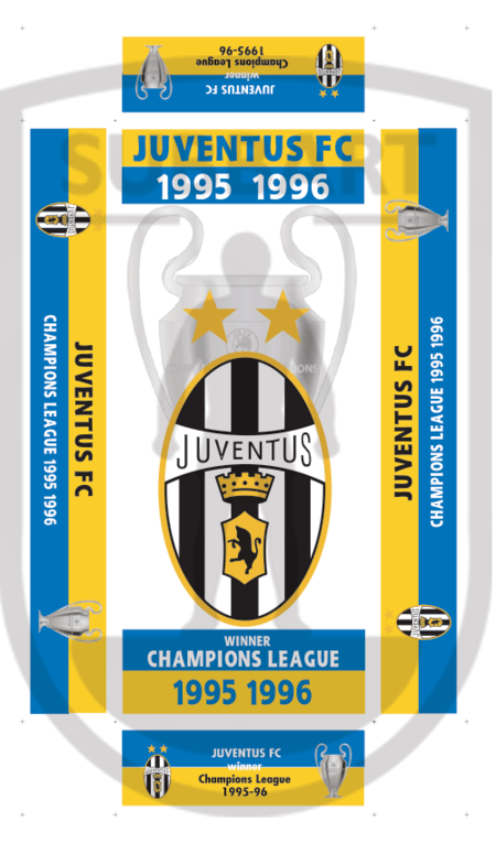 SCATOLA PERSONALIZZATA JUVENTUS 1995/96