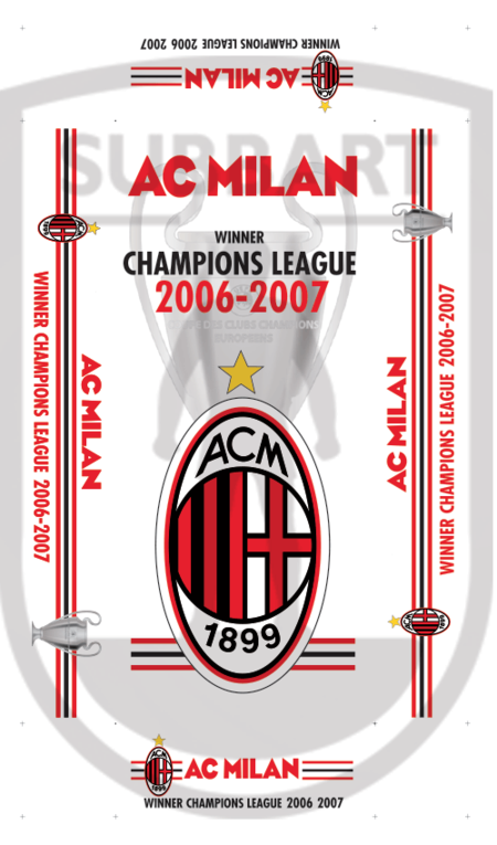 SCATOLA PERSONALIZZATA AC MILAN 2006/07