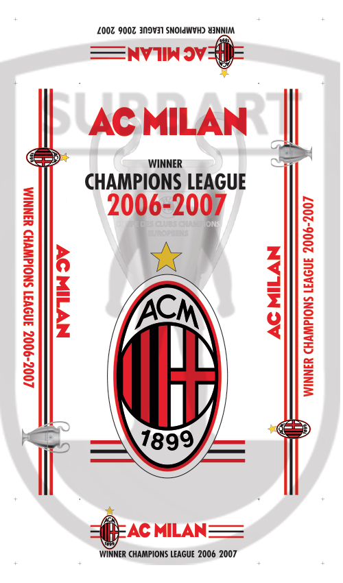 SCATOLA PERSONALIZZATA AC MILAN 2006/07