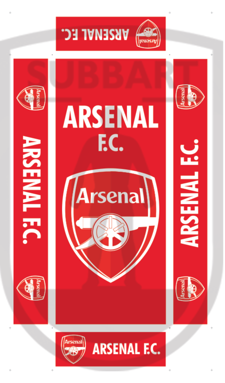 SCATOLA PERSONALIZZATA ARSENAL FC
