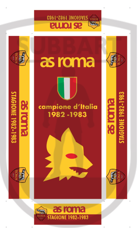 SCATOLA PERSONALIZZATA AS ROMA 1982/83