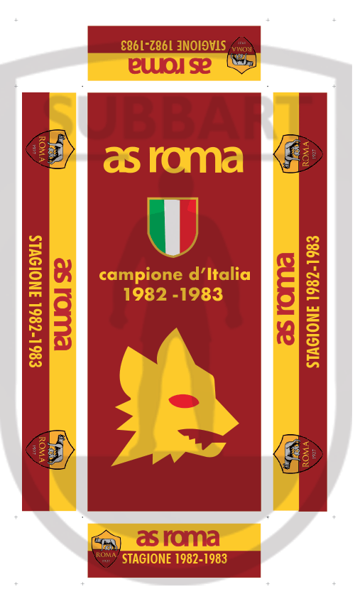 SCATOLA PERSONALIZZATA AS ROMA 1982/83