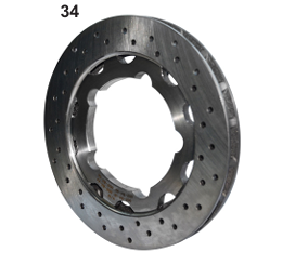 DISCO FRENO POSTERIORE V13 diametro 180 mm R2.0