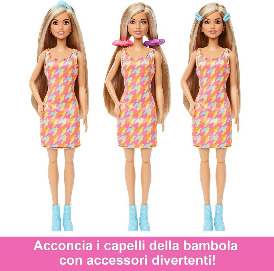 Barbie Salone di Bellezza con bambola - Mattel - HKV00 - 3+