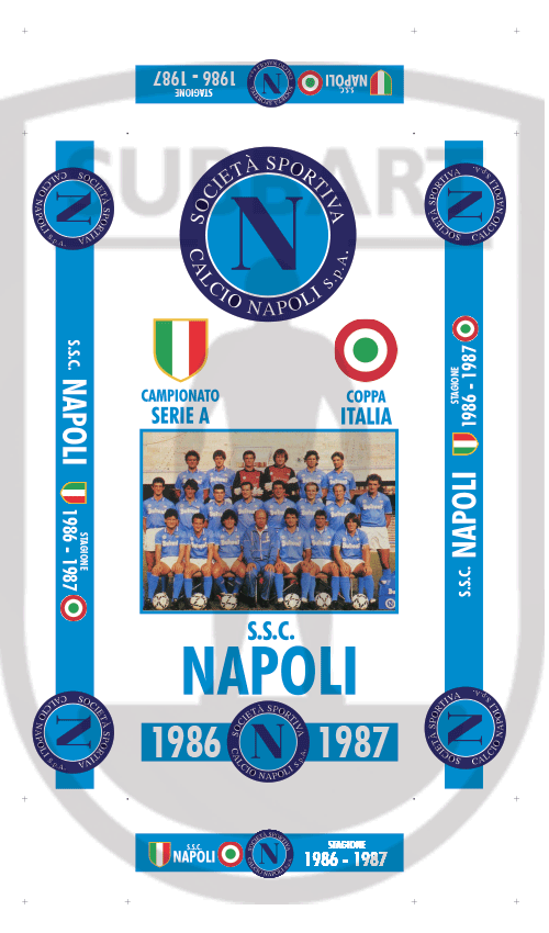 SCATOLA PERSONALIZZATA NAPOLI 1986/87