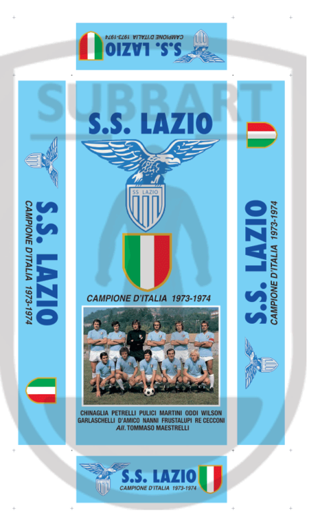 SCATOLA PERSONALIZZATA SS LAZIO 1973/74