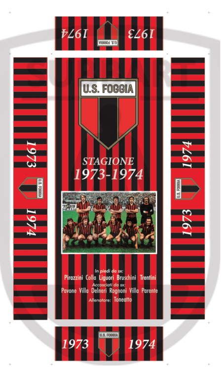 SCATOLA PERSONALIZZATA US FOGGIA 1973/74