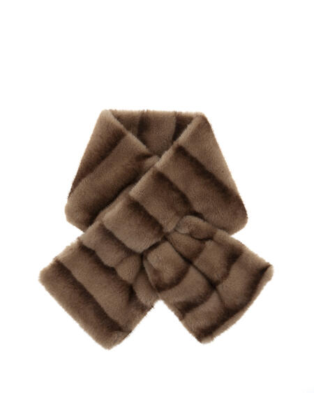 SCIARPA PELO TAUPE 