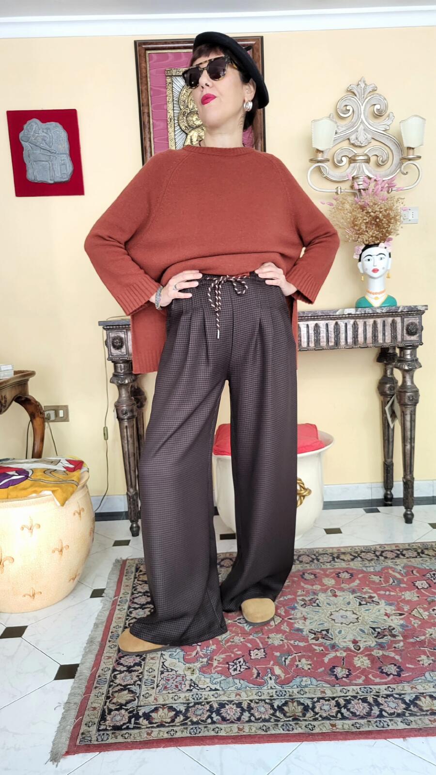 Pantalone Pied De Poule 