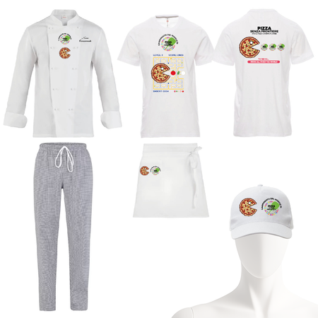 Kit Pizzaiolo con giacca con nome ricamato