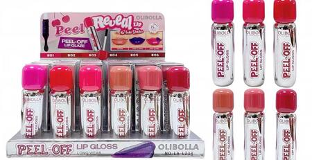 OLIBOLLA PEEL-OFF LIPGLOSS*
 [Conf.da 24 pezzi]