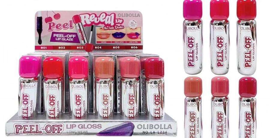 OLIBOLLA PEEL-OFF LIPGLOSS*
 [Conf.da 24 pezzi]