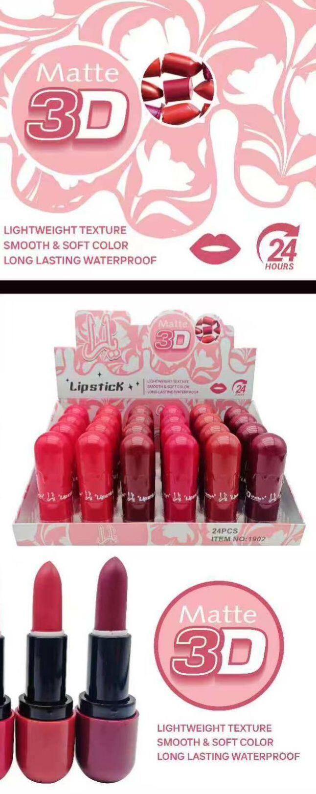 LIPSTICK MATTE 3D (Dupe YARA)*
 [Conf.da 24 pezzi]