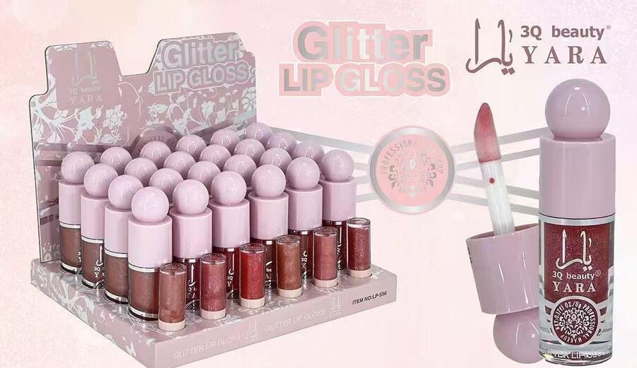 3Q BEAUTY GLITTER LIPGLOSS(Dupe YARA)*
 [Conf.da 24 pezzi]