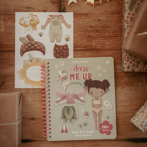 Libro Dress me up con stickers - Fairy Garden