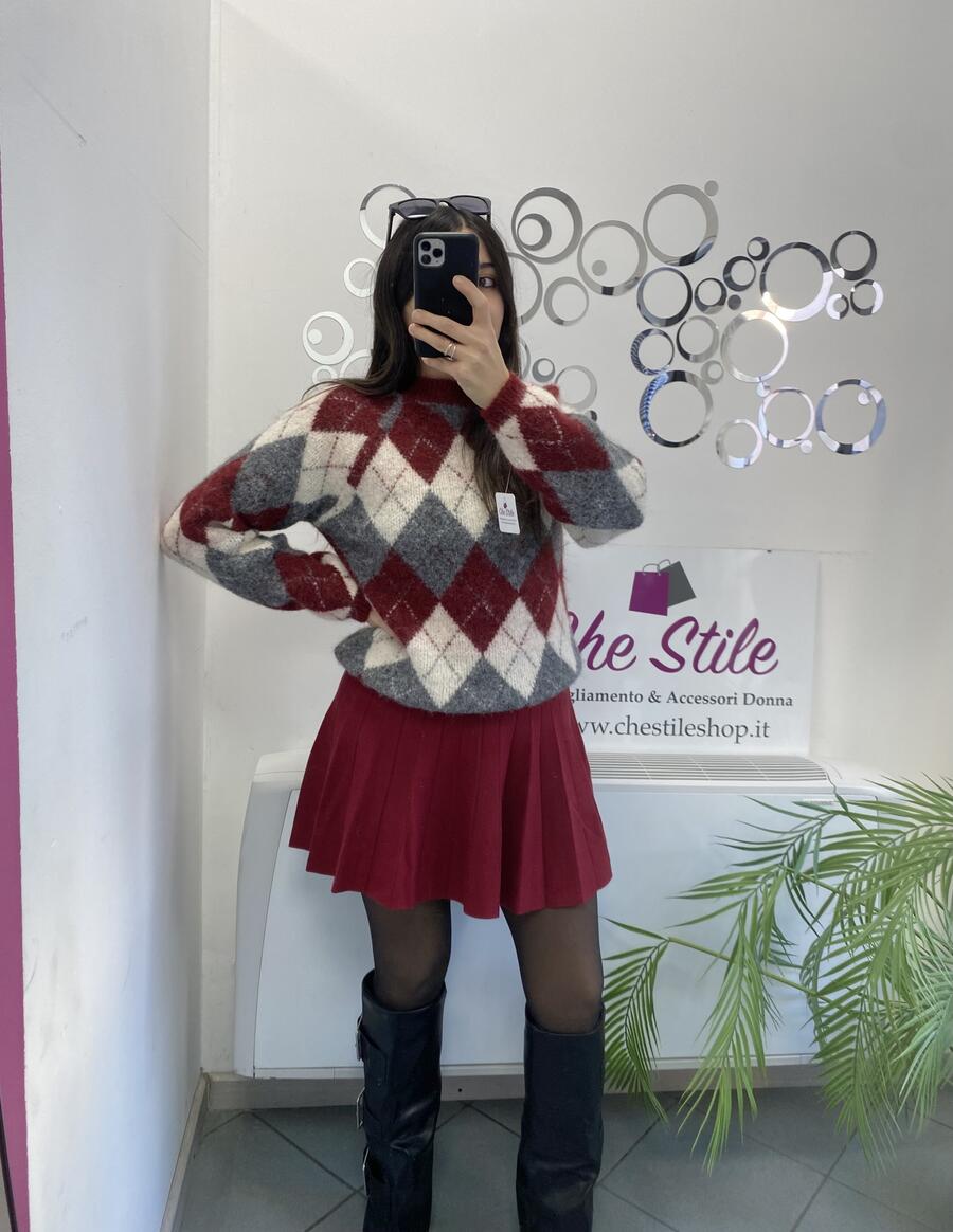 NOVITÀ Pull rombi in misto lana