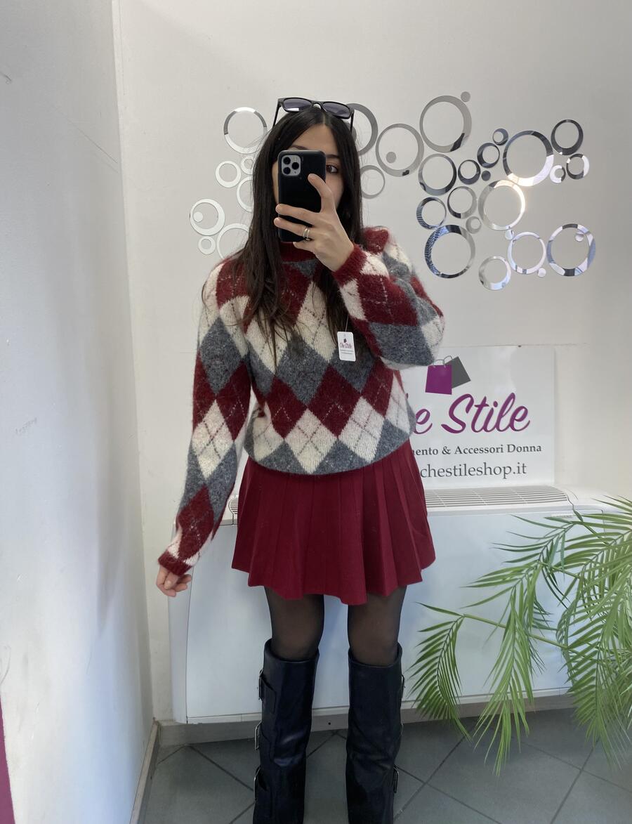 NOVITÀ Pull rombi in misto lana