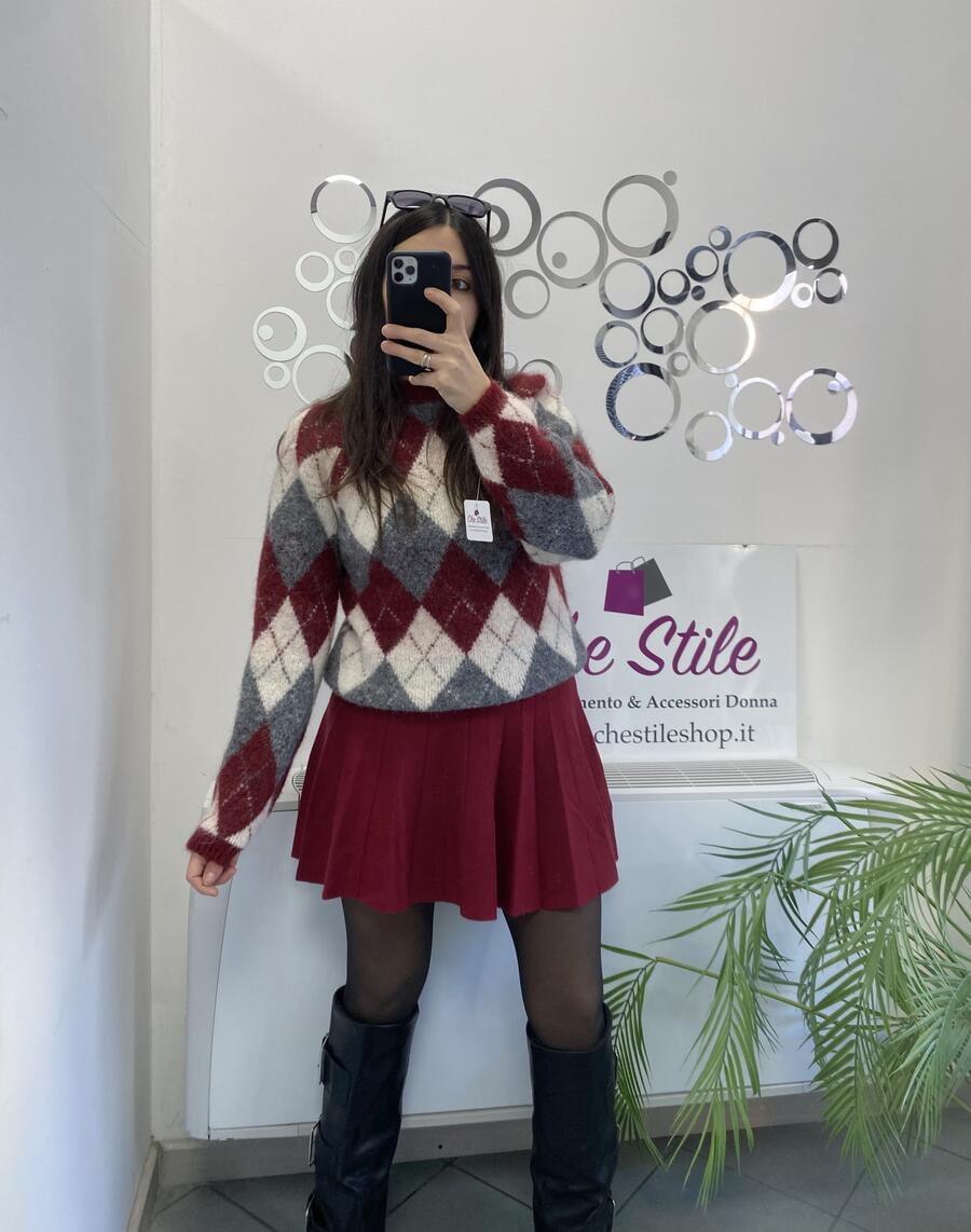 NOVITÀ Pull rombi in misto lana