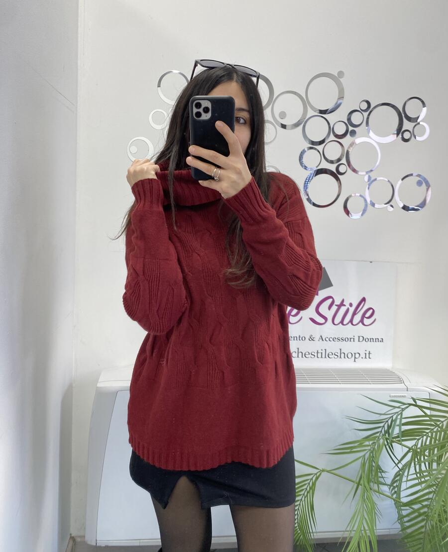 NOVITÀ Maxi pull dolcevita morbido in viscosa