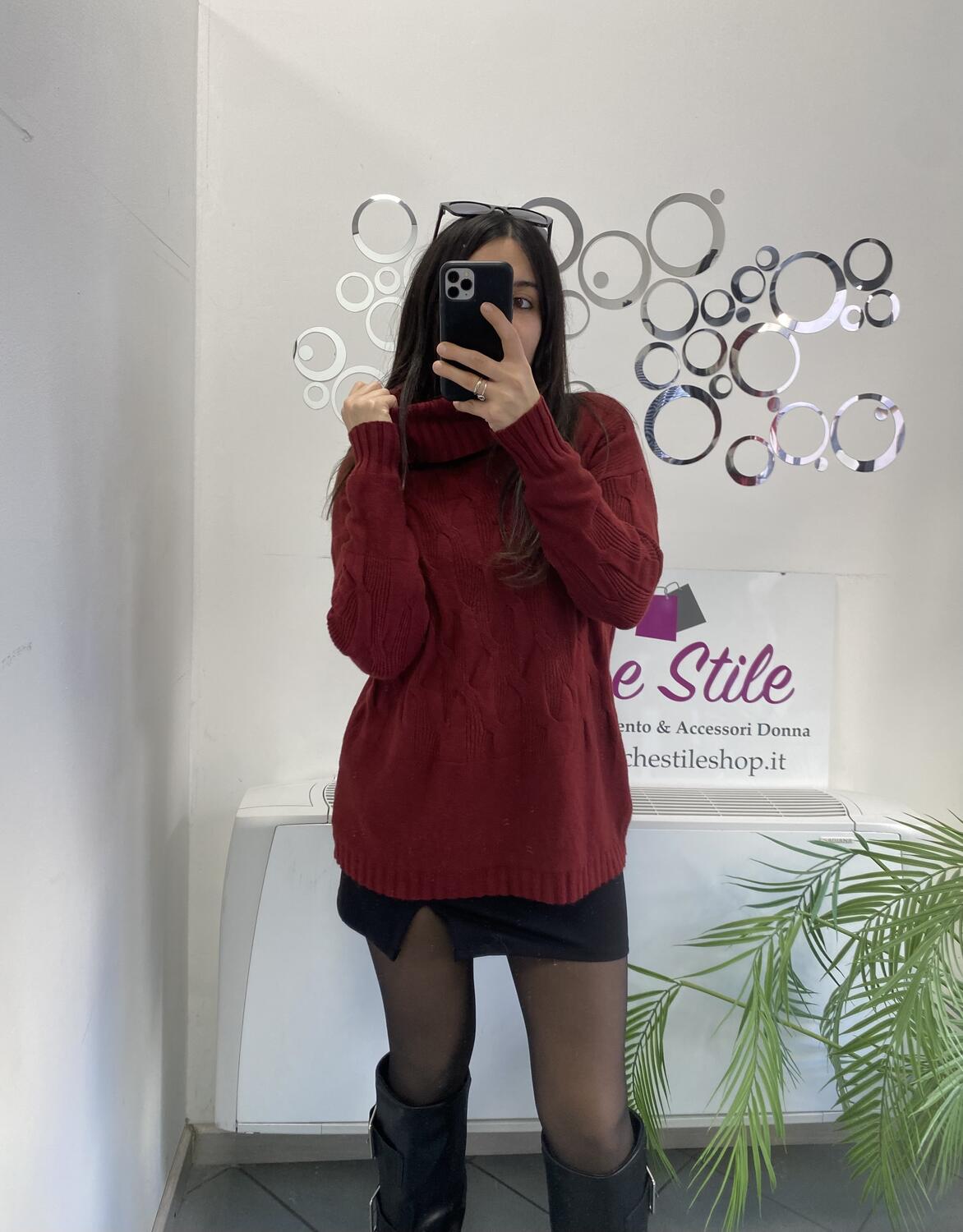 NOVITÀ Maxi pull dolcevita morbido in viscosa