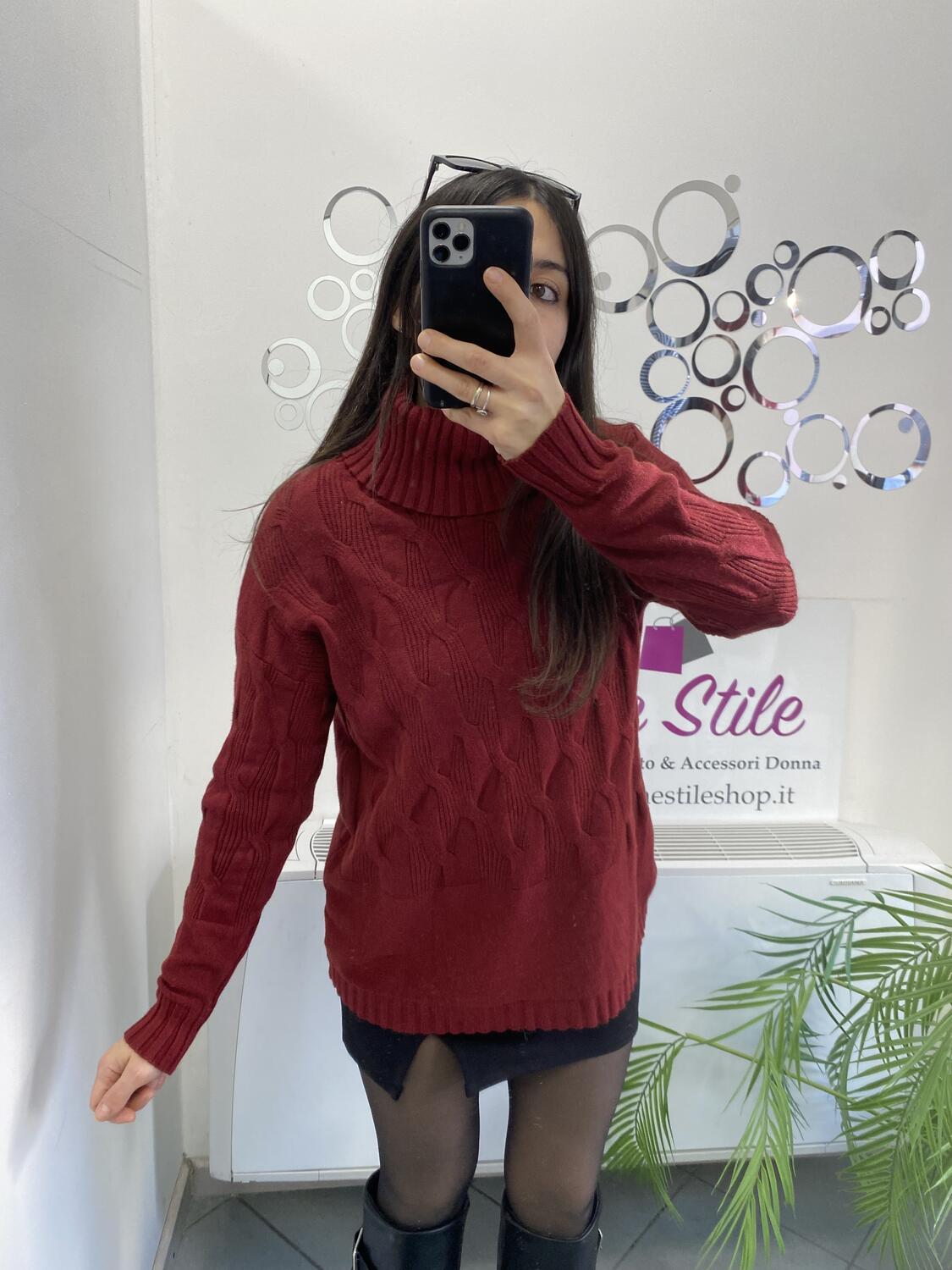 NOVITÀ Maxi pull dolcevita morbido in viscosa