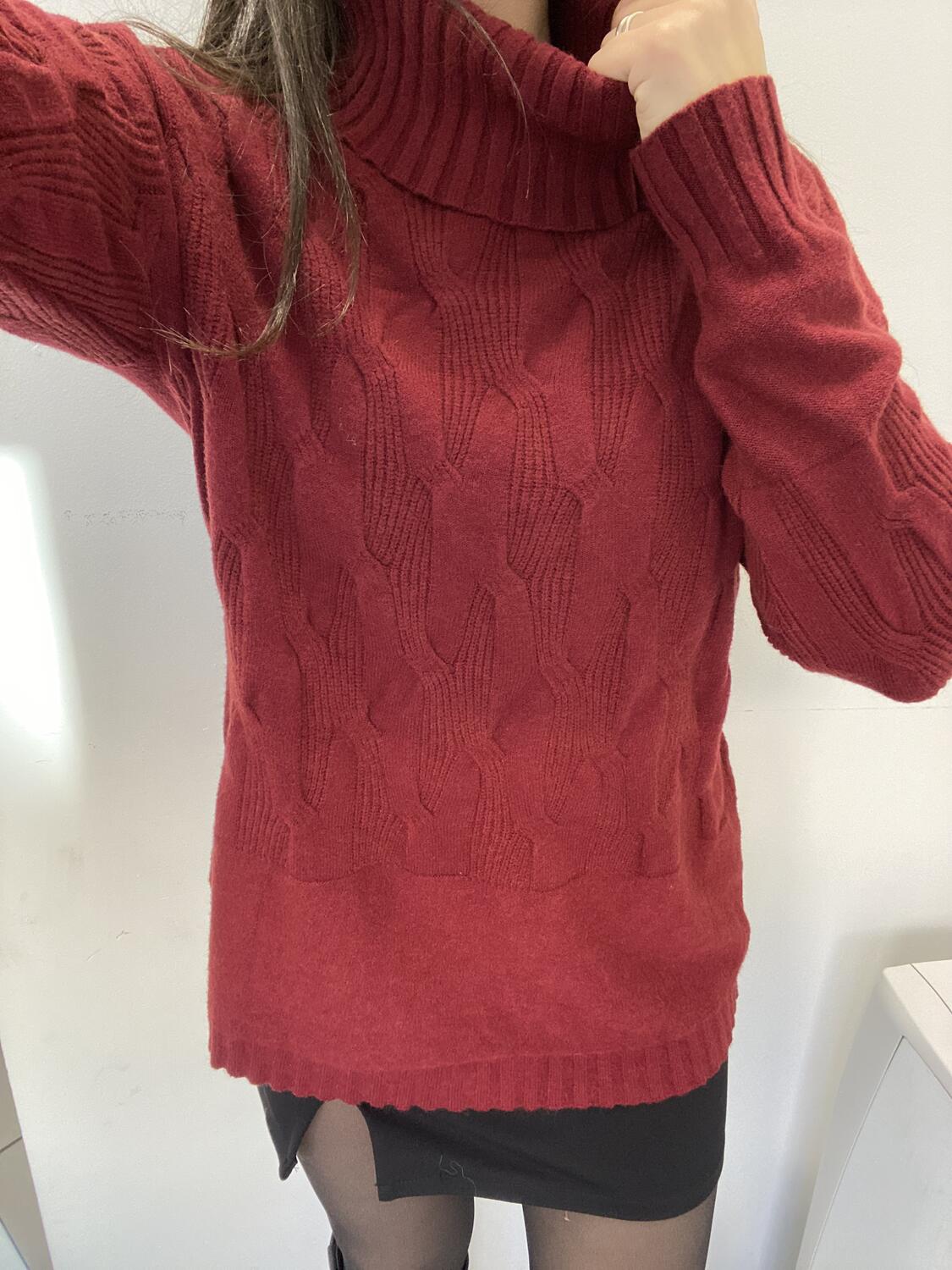 NOVITÀ Maxi pull dolcevita morbido in viscosa