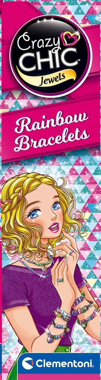Clementoni Crazy Chic - Rainbow Bracelets, Braccialetti Fai da Te 15180 7+