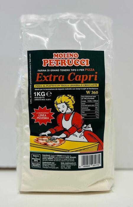 Farina tipo 0 Extra Capri Kg.1 W350-370