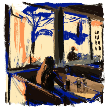 Chiara Fazi Stampa fine art firmata 25x25 cm: One evil replaced by another - the coffee tales