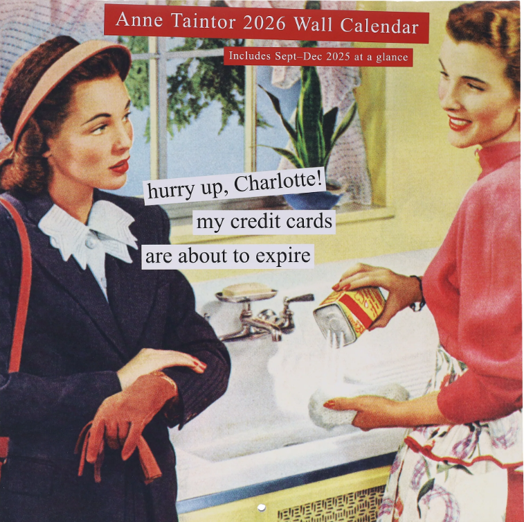 Calendario da parete 2026, 30,5x30,5 cm: Anne Taintor