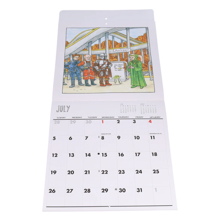 Calendario da parete 2026, 30,5x30,5 cm: Star Wars The Mandalorian and Child