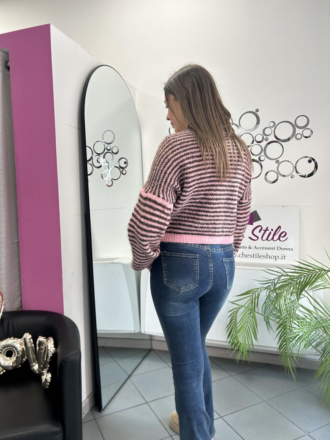 NOVITÀ Pull a righe nodo centrale