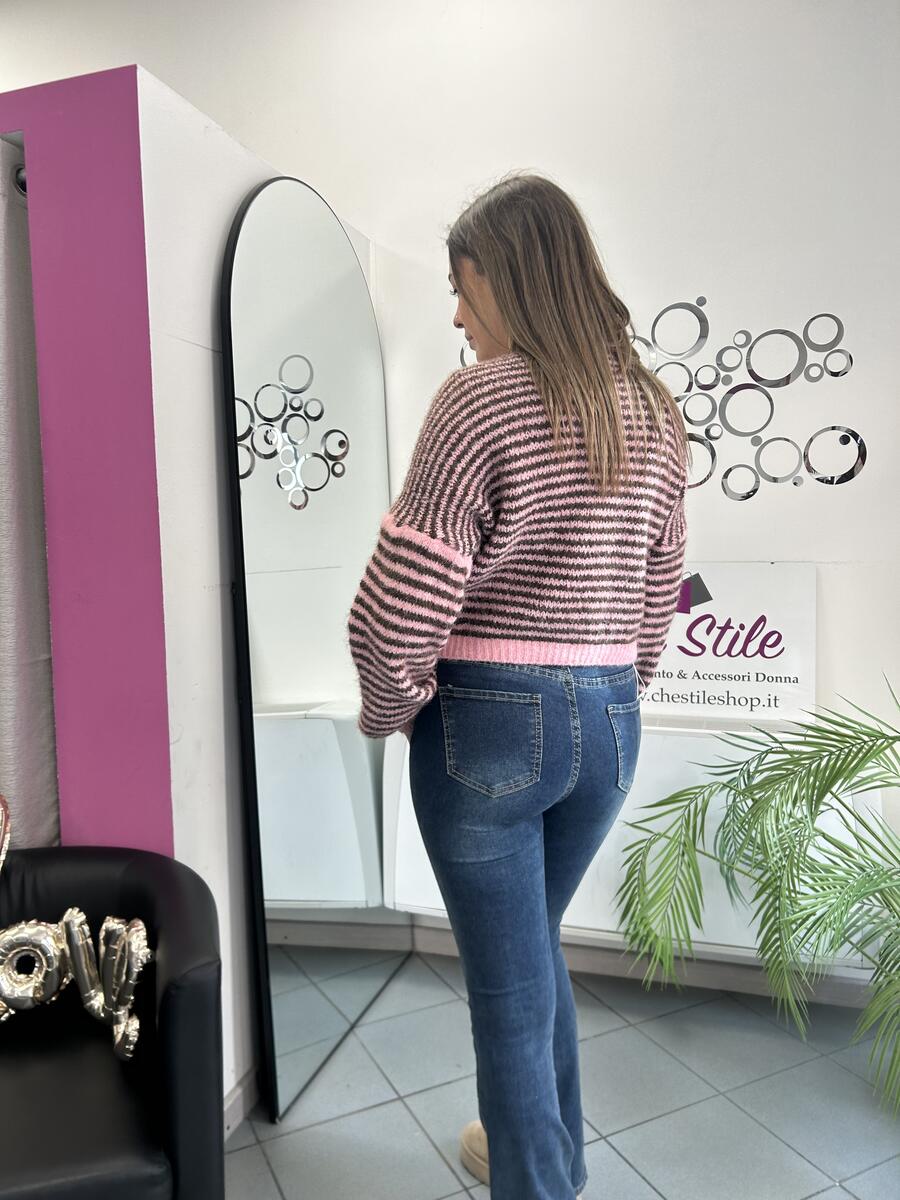 NOVITÀ Pull a righe nodo centrale