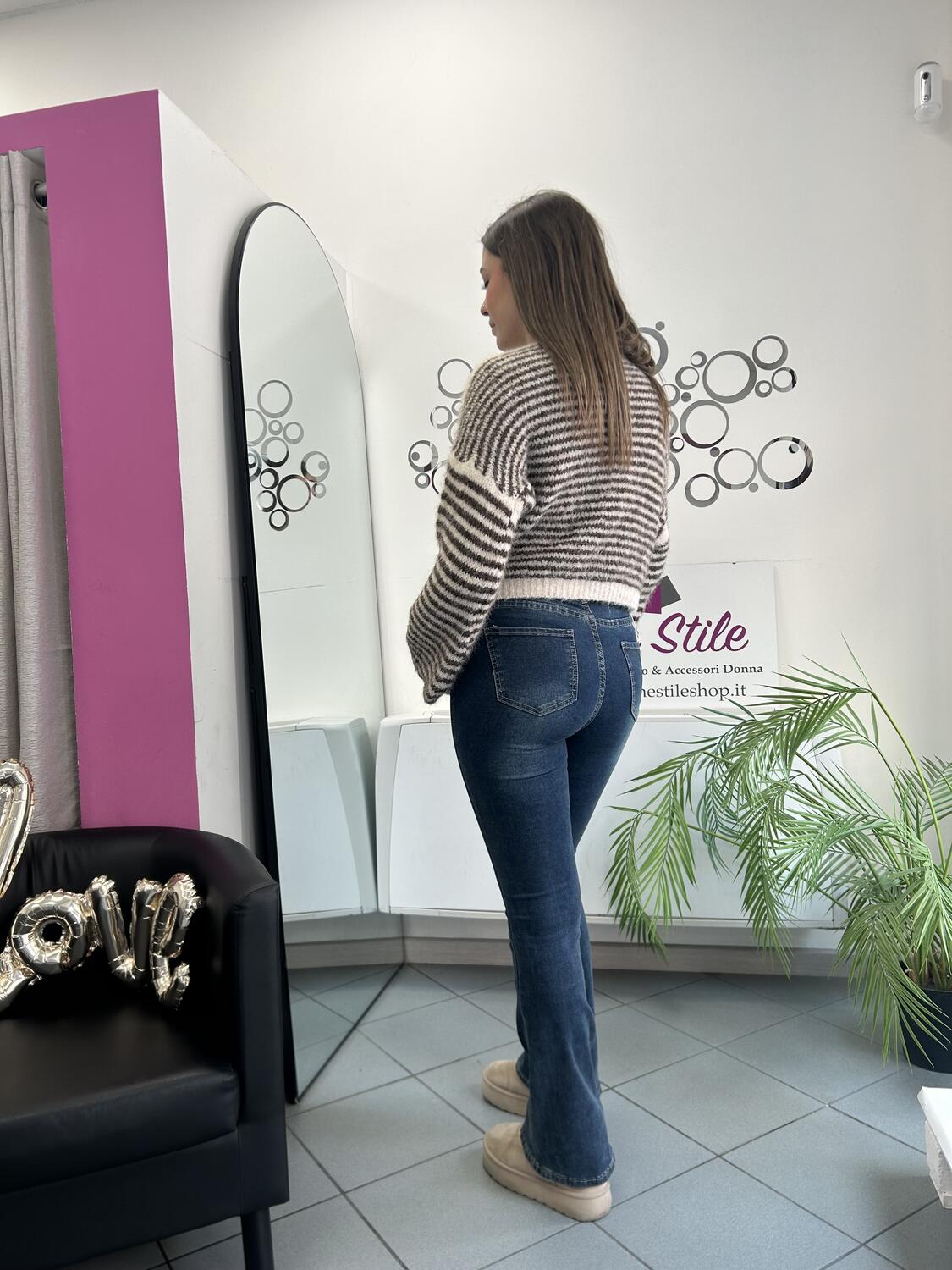 NOVITÀ Pull a righe nodo centrale