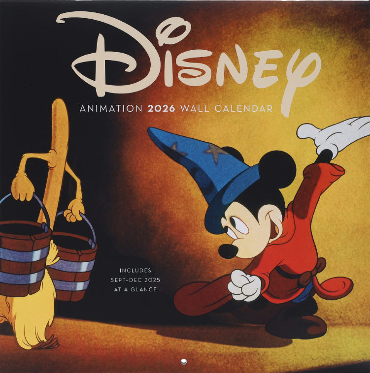 Calendario da parete 2026, 30,5x30,5 cm: Disney Animation